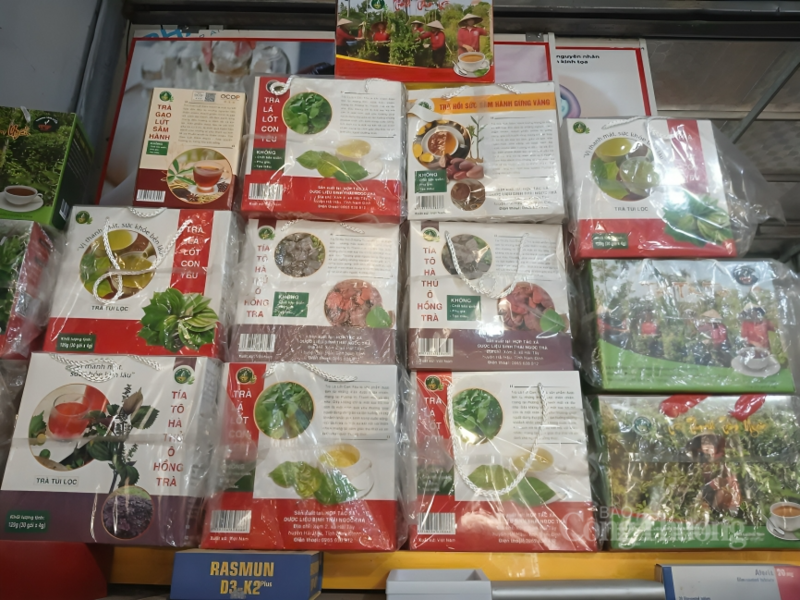Sản phẩm trà thảo mộc của Hợp tác xã Dược liệu Ngọc Trà.