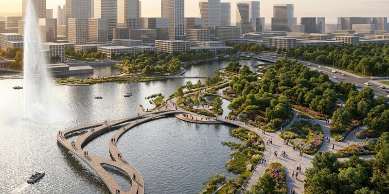 Công viên trung tâm trong dự án hứa hẹn kiến tạo một biểu tượng mới đầy sức hút cho TP. Hồ Chí Minh