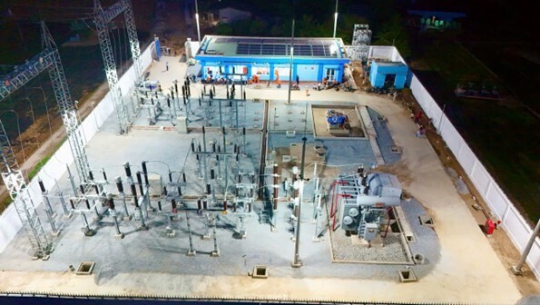 Công trình Trạm biến áp 110kV Tân Trụ (tỉnh Tây Ninh) đang vận hành.