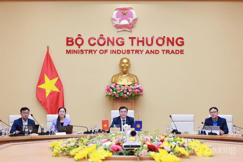 Ngày 30/4, Hội nghị Hội đồng Cộng đồng Kinh tế ASEAN (AECC) đặc biệt về tình hình Trung Đông. Ảnh: Quỳnh Trang