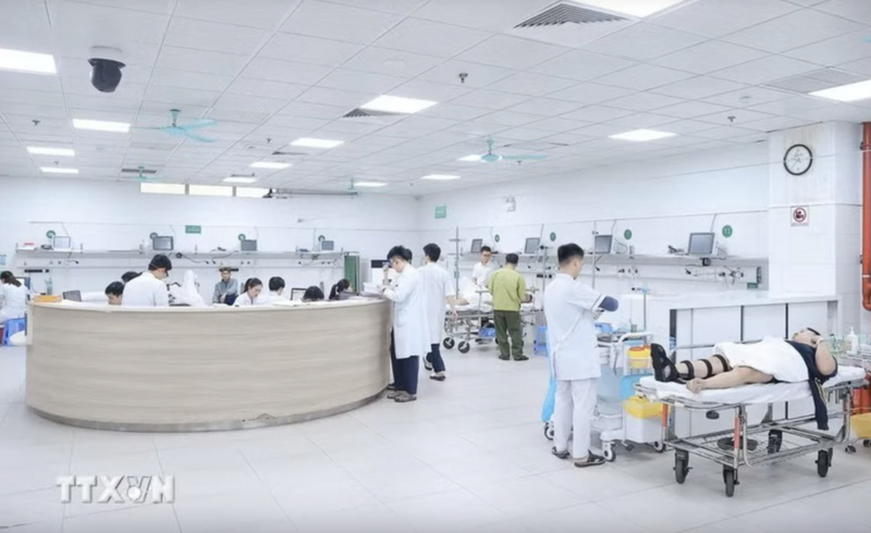 Tình hình khám, cấp cứu, nhập viện và tử vong nghi do tai nạn giao thông không có đột biến. (Ảnh: TTXVN)