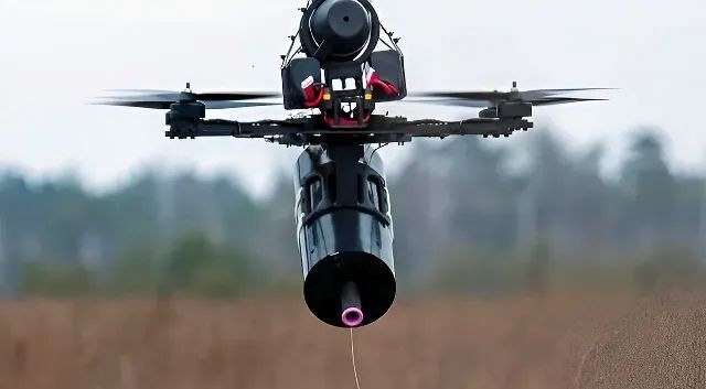UAV sợi quang. Ảnh: Breaking Defense