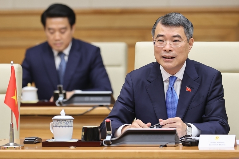 Thủ tướng Lê Minh Hưng khẳng định Việt Nam luôn coi Nhật Bản là một trong những đối tác chiến lược quan trọng hàng đầu, người bạn chân thành, tin cậy - Ảnh: VGP/Nhật Bắc