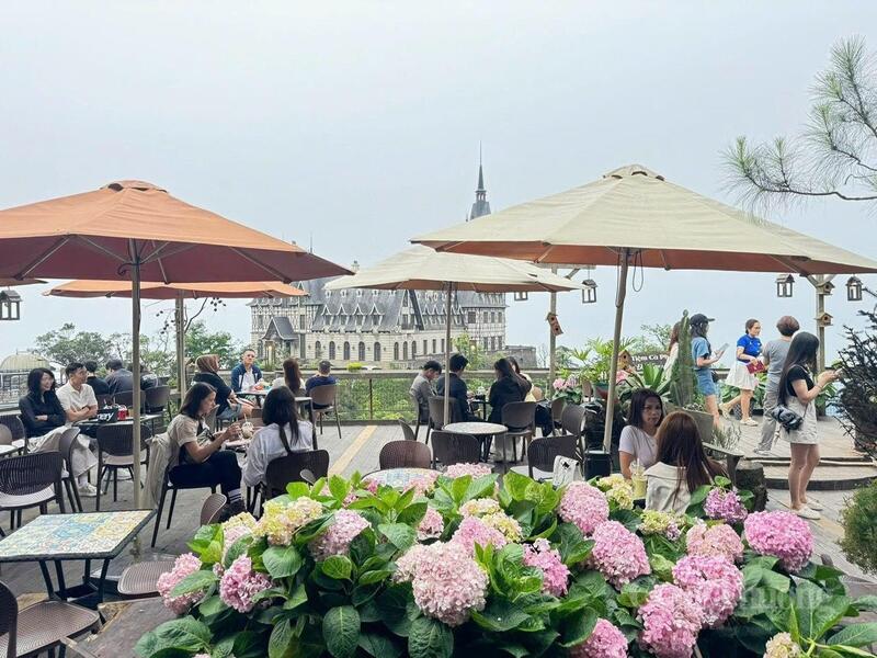 Tiệm cà phê Lâu đài Tam Đảo - điểm check-in lý tưởng cho du khách khi đến tham quan.