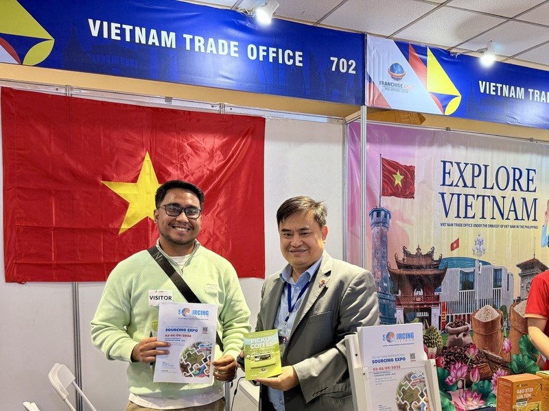 Việc tham dự hội chợ là một trong các hoạt động của thương vụ giúp doanh nghiệp Việt tiếp cận trực tiếp với hệ sinh thái nhượng quyền năng động tại Philippines