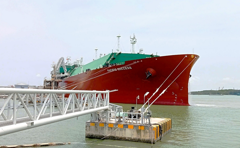 PV GAS đã tiếp nhận tàu PACIFIC SUCCESS với hơn 71.000 tấn LNG nhập khẩu từ Australia. Ảnh: PV GAS
