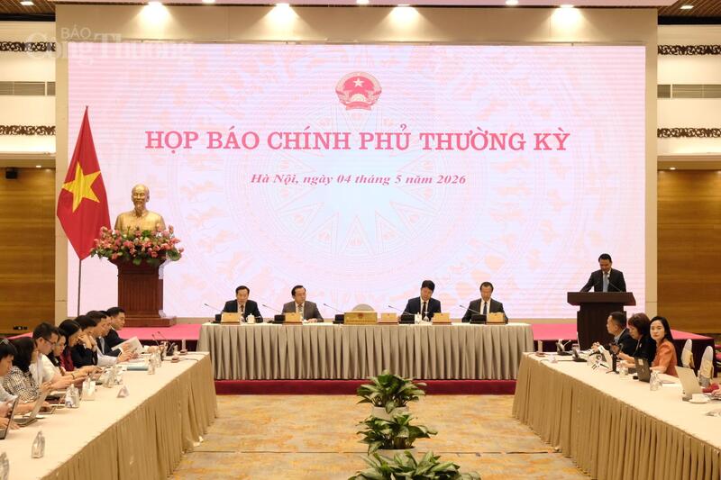 Toàn cảnh buổi họp báo Chính phủ. Ảnh: Lê An