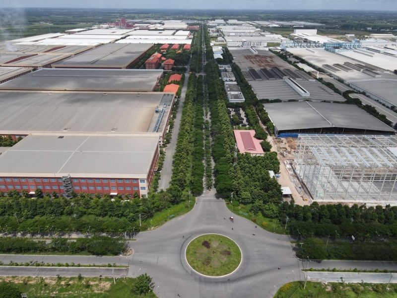 Hạ tầng khu công nghiệp Tây Ninh mở rộng, góp phần nâng cao năng lực sản xuất và cạnh tranh của doanh nghiệp. Ảnh: SGV