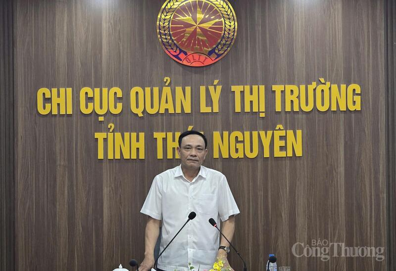 Ông Phạm Văn Thọ - Giám đốc Sở Công Thương tỉnh Thái Nguyên phát biểu tại buổi lễ.