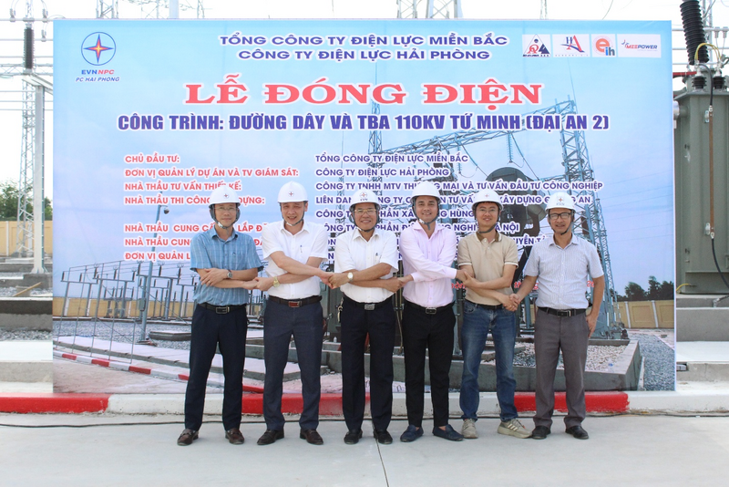 Đóng điện dự án 110kV Tứ Minh tăng năng lực cấp điện tại Hải Phòng - 2