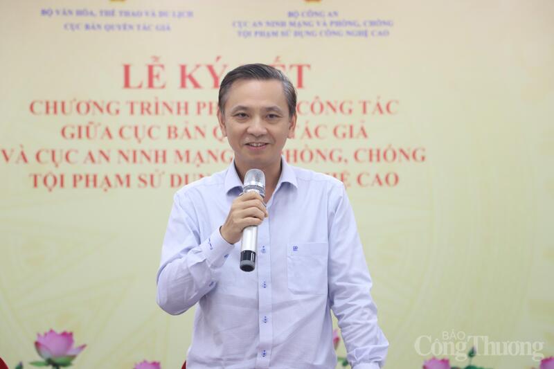Cục trưởng Cục Bản quyền tác giả - ông Trần Hoàng. Ảnh: Bảo Thoa