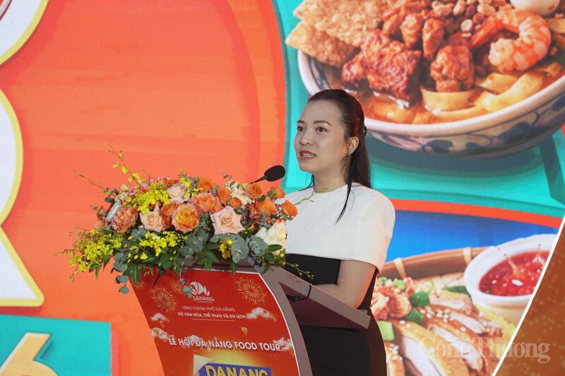 Bà Nguyễn Thị Hoài An, Phó Giám đốc Sở Văn hóa, Thể thao và Du lịch TP. Đà Nẵng thông tin về các hoạt động đặc sắc tại Lễ hội Đà Nẵng Food Tour 2026.