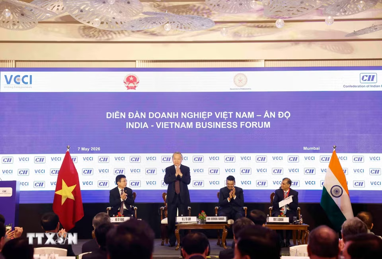 Tổng Bí thư, Chủ tịch nước Tô Lâm chủ trì Diễn đàn Doanh nghiệp Việt Nam - Ấn Độ. Ảnh: TTXVN