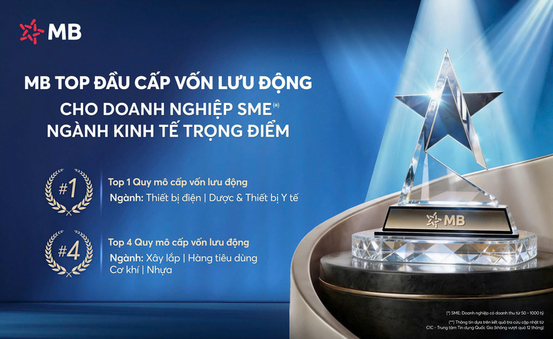 MB -  top đầu cấp vốn lưu động cho doanh nghiệp SME ngành kinh tế trọng điểm - 1