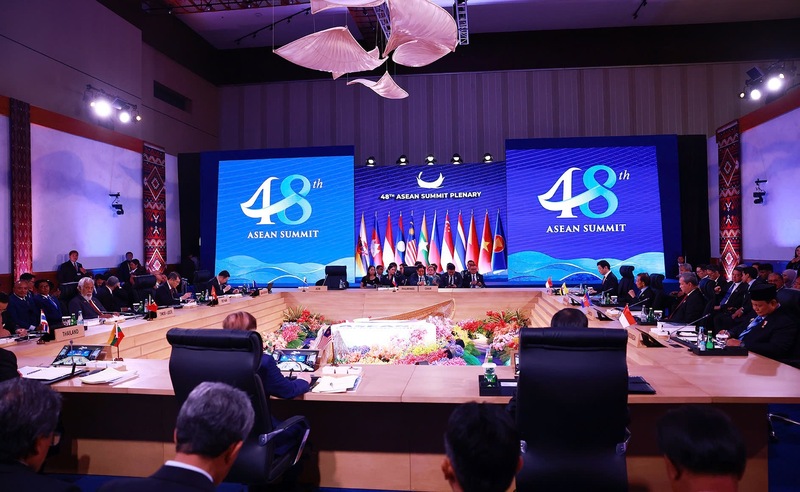 Phiên họp toàn thể của Hội nghị Cấp cao ASEAN lần thứ 48. Ảnh: VGP/Nhật Bắc