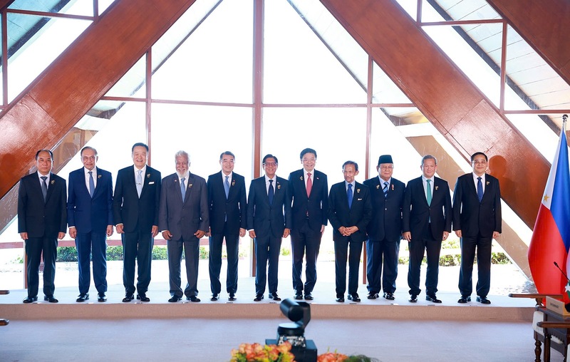 Lãnh đạo các nước ASEAN chia sẻ quan ngại trước tác động sâu sắc và toàn diện của biến động địa chính trị phức tạp thời gian qua, đặc biệt là xung đột ở Trung Đông, đối với khu vực - Ảnh: VGP/Nhật Bắc