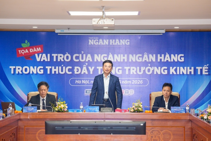 Phó Thống đốc Ngân hàng Nhà nước Phạm Thanh Hà phát biểu khai mạc toạ đàm. Ảnh: Hoàng Giáp