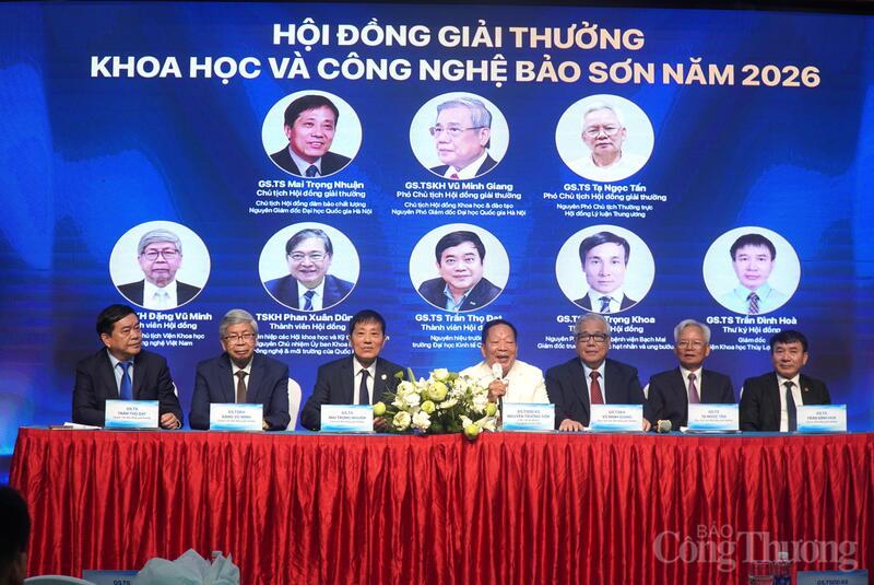 Hội đồng Giải thưởng khoa học và Công nghệ Bảo Sơn năm 2026 thông tin về giải thưởng