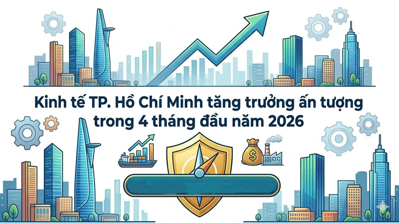 Infographic | Kinh tế TP. Hồ Chí Minh tăng trưởng ấn tượng trong 4 tháng đầu năm 2026 - 1