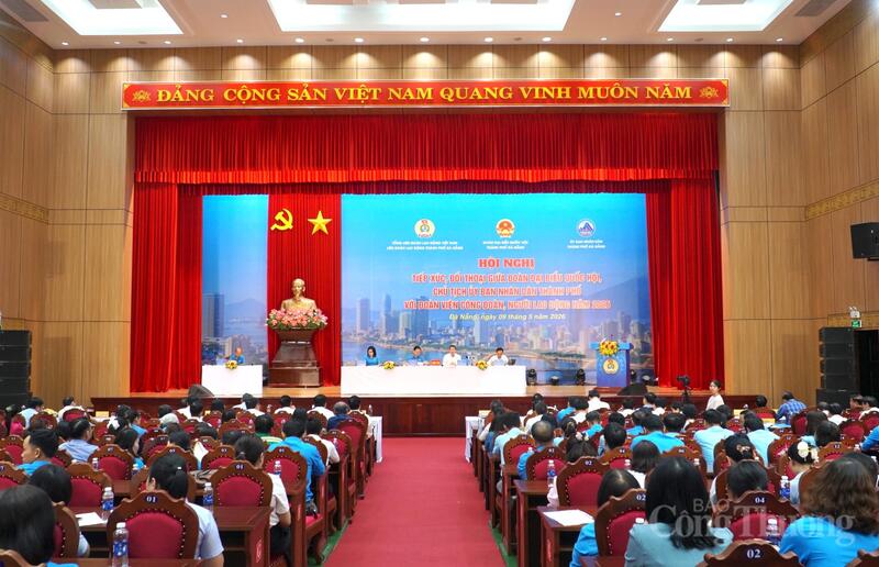 Hội nghị tiếp xúc, đối thoại giữa Đoàn đại biểu Quốc hội, Chủ tịch UBND TP. Đà Nẵng với đoàn viên công đoàn, người lao động năm 2026