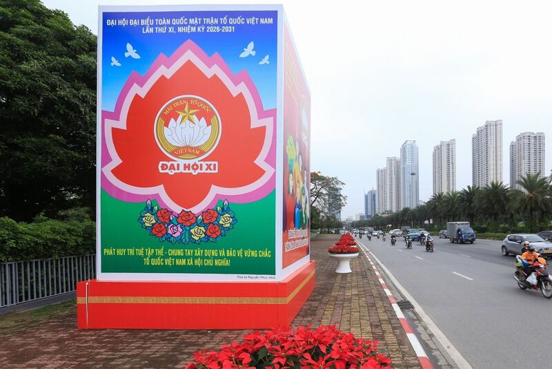 Đại hội đại biểu Mặt trận Tổ quốc Việt Nam lần thứ XI, nhiệm kỳ 2026 - 2031 sẽ diễn ra tại Hà Nội từ ngày 11-13/5. Ảnh: Tiền Phong