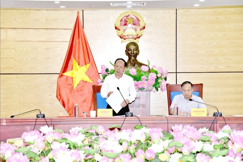 Phó Chủ tịch Thường trực UBND tỉnh Nghệ An phát biểu kết luận hội nghị. Ảnh: Hoài Thu.