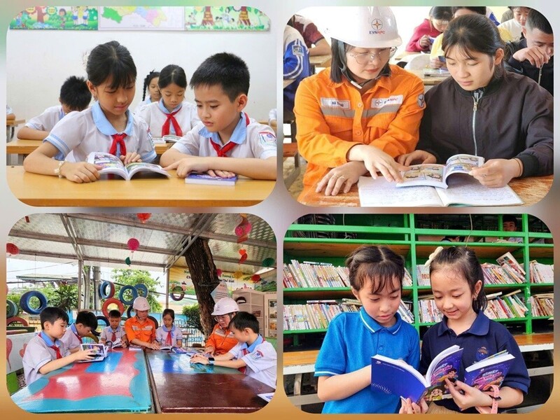 Học sinh hào hứng đọc sách
