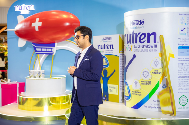 Ông Zubin Trikha, Trưởng ngành hàng Dinh Dưỡng đặc biệt tại Nestlé Việt Nam nhấn mạnh cam kết của Nutren Junior.