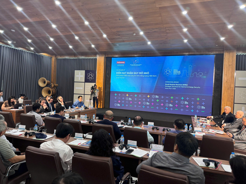 Toàn cảnh Hội thảo Quốc tế: "Điện hạt nhân quy mô nhỏ: Giải pháp chiến lược cho an ninh năng lượng Việt Nam". Ảnh: Hoàng Giang