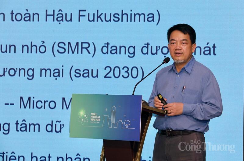 TS. Trần Chí Thành nhấn mạnh đến văn hóa an toàn trong phát triển điện hạt nhân.