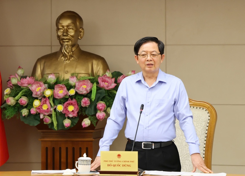 Phó Thủ tướng Hồ Quốc Dũng nhấn mạnh, việc xây dựng Nghị định là nội dung đặc biệt quan trọng nhằm cụ thể hóa các định hướng lớn của Luật Công nghệ cao, tạo hành lang pháp lý thúc đẩy phát triển khoa học công nghệ và đổi mới sáng tạo - Ảnh: VGP/Gia Huy