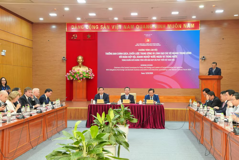 Toàn cảnh chương trình làm việc. Ảnh: Hải Đăng