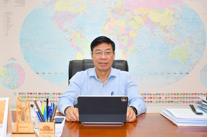 PGS.TS Nguyễn Xuân Hoàn - Hiệu trưởng Trường Đại học Công Thương TP. Hồ Chí Minh (HUIT). Ảnh: Thanh Minh.