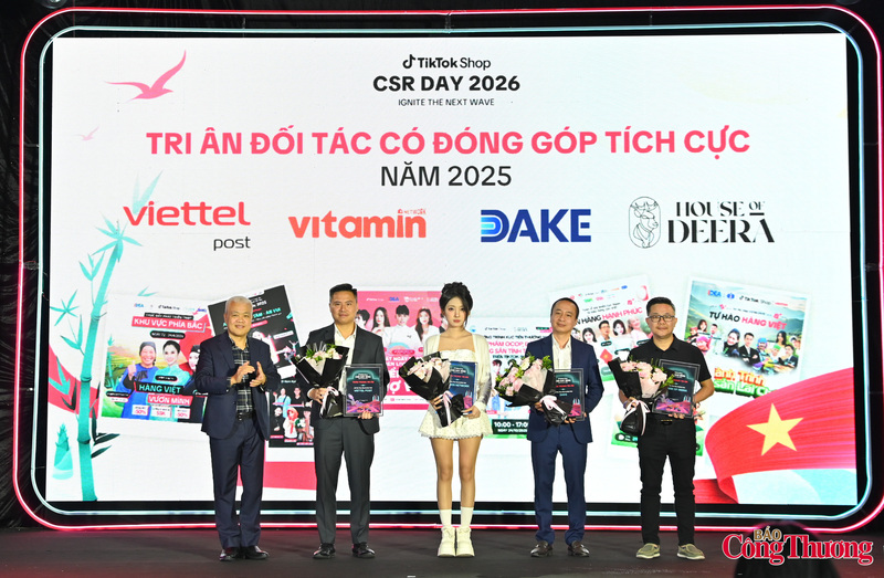 TikTok Shop tri ân các đối tác có đóng góp tích cực năm 2025.
