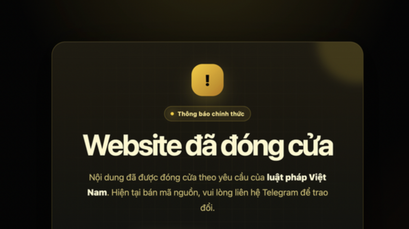 Nhiều nhiều trang web phim lớn đồng loạt thông báo “đóng cửa”.