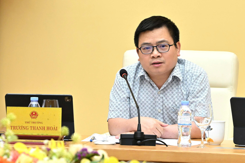 Thứ trưởng Bộ Công Thương Trương Thanh Hoài tham dự hội nghị. Ảnh: Cấn Dũng