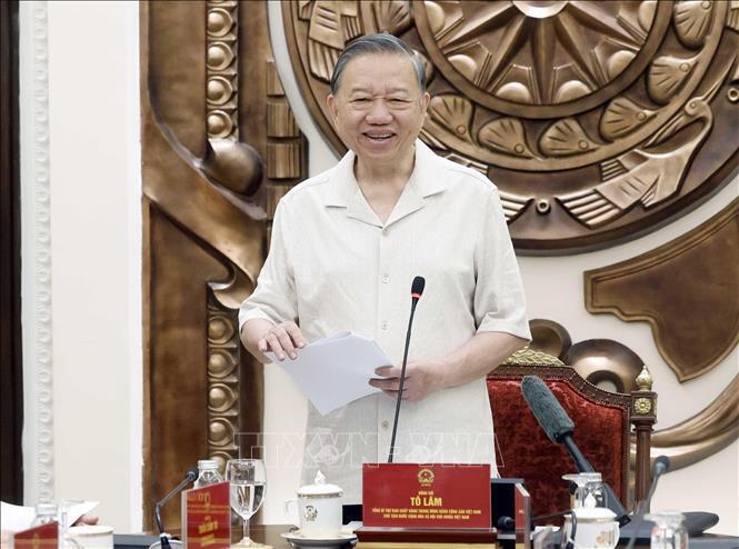 Tổng Bí thư, Chủ tịch nước Tô Lâm phát biểu chỉ đạo. Ảnh: Thống Nhất/TTXVN.