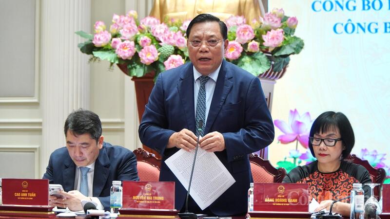 Thứ trưởng Bộ Dân tộc và Tôn giáo Nguyễn Hải Trung thông tin về những điểm mới của Luật Tín ngưỡng, tôn giáo. Ảnh: Minh Trang
