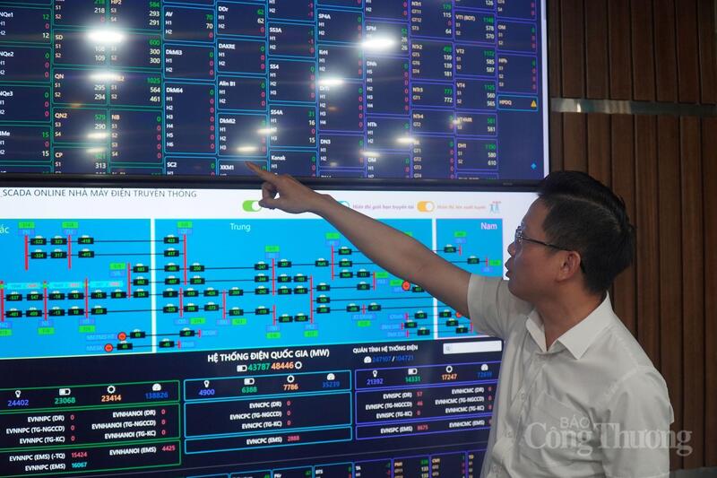 Ông Nguyễn Quốc Trung cho biết, hiện lượng nước tích trữ tại các hồ thủy điện quy đổi tương ứng khoảng 6,7 tỷ kWh. Ảnh: Thu Hường