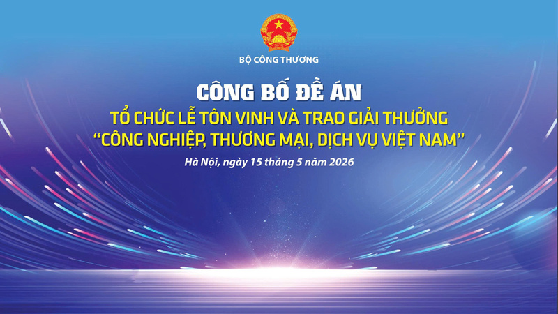 Ngày 15/5/2026, được sự chỉ đạo của Bộ Công Thương, Báo Công Thương sẽ tổ chức công bố Quyết định số 1114/QĐ-BCT về việc phê duyệt Đề án tổ chức Lễ tôn vinh và Trao Giải thưởng Công nghiệp, Thương mại, Dịch vụ Việt Nam 2026. Ảnh: Cấn Dũng