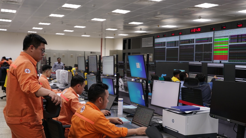 Trung tâm điều hành của nhà máy. Ảnh: Thành Long