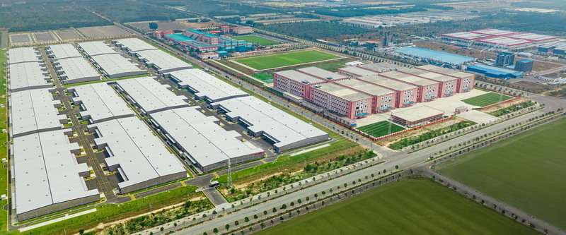 Các khu công nghiệp phía Nam đang tăng tốc mở rộng hạ tầng để đón dòng vốn FDI công nghệ cao và logistics xanh. Ảnh: Becamex