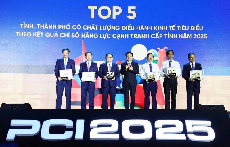 Kết quả chỉ số năng lực cạnh tranh cấp tỉnh 2025 (PCI 2025) Phú Thọ nằm trong Top 5 tỉnh, thành phố có chất lượng điều hành kinh tế tiêu biểu. Ảnh: Đức Hiền