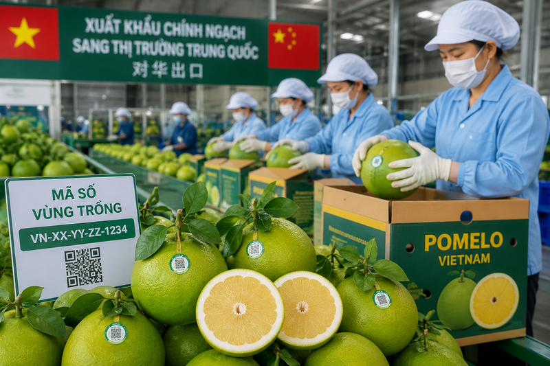 Bưởi và chanh là những mặt hàng nông sản có tiềm năng lớn tại thị trường Trung Quốc.