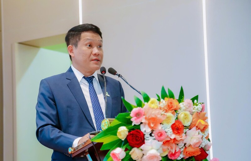 TS. Phan Minh Quốc Bình, Hiệu trưởng PVU phát biểu tại Ngày hội hướng nghiệp Company Day 2026. Ảnh: Hồng Thắm