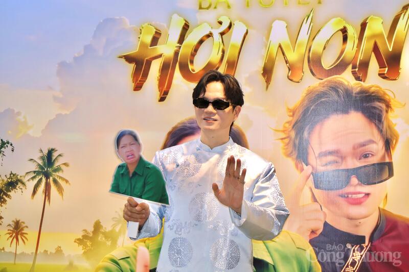 Nhạc sĩ, nhà sản xuất Tuấn Cry tại họp báo ra mắt MV Bà Tuyết Hơi Non. Ảnh: Phương Hà