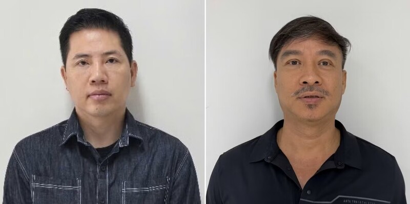 Bị can Võ Văn Nam và Diệp Văn Lập. Ảnh: Bộ Công an.