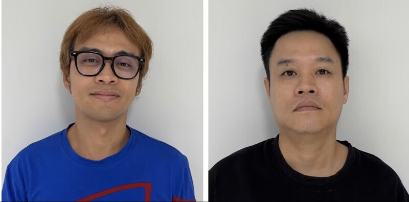 Bị can Võ Hoàng Việt và Nguyễn Trung Trường Huy. Ảnh: Bộ Công an.
