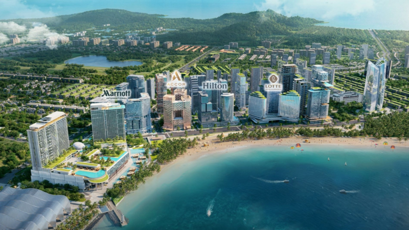 Phối cảnh Khu đô thị hỗn hợp Bãi Đất Đỏ. Ảnh: UBND tỉnh Kiên Giang