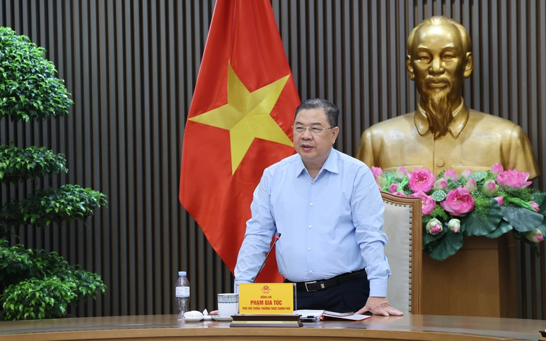 Ủy viên Bộ Chính trị, Phó Bí thư Thường trực Đảng ủy Chính phủ, Phó Thủ tướng Thường trực Chính phủ Phạm Gia Túc. Ảnh: VGP/Phương Nguyên